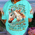 This Girl Runs On Jesus And Horses Women's All Over Print Shirt - Yhdu0308233
