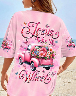 Jesus Take The Wheel Women's All Over Print Shirt - Yhdu1904254
