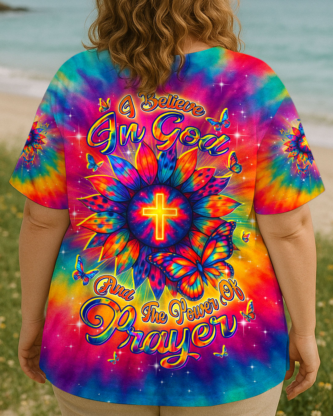 I Believe In God Women's All Over Print Shirt - Yhdu1306253