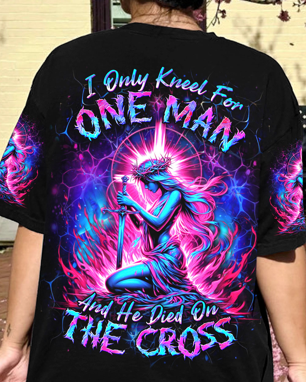 I Only Kneel For One Man Women's All Over Print Shirt - Yhdu2005244