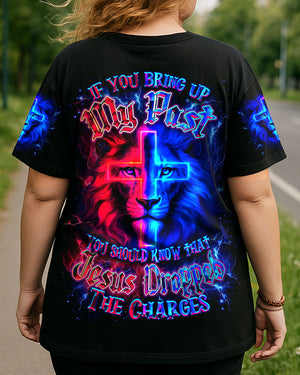 Jesus Dropped The Charges Lion Women's All Over Print Shirt - Yhdu0707253
