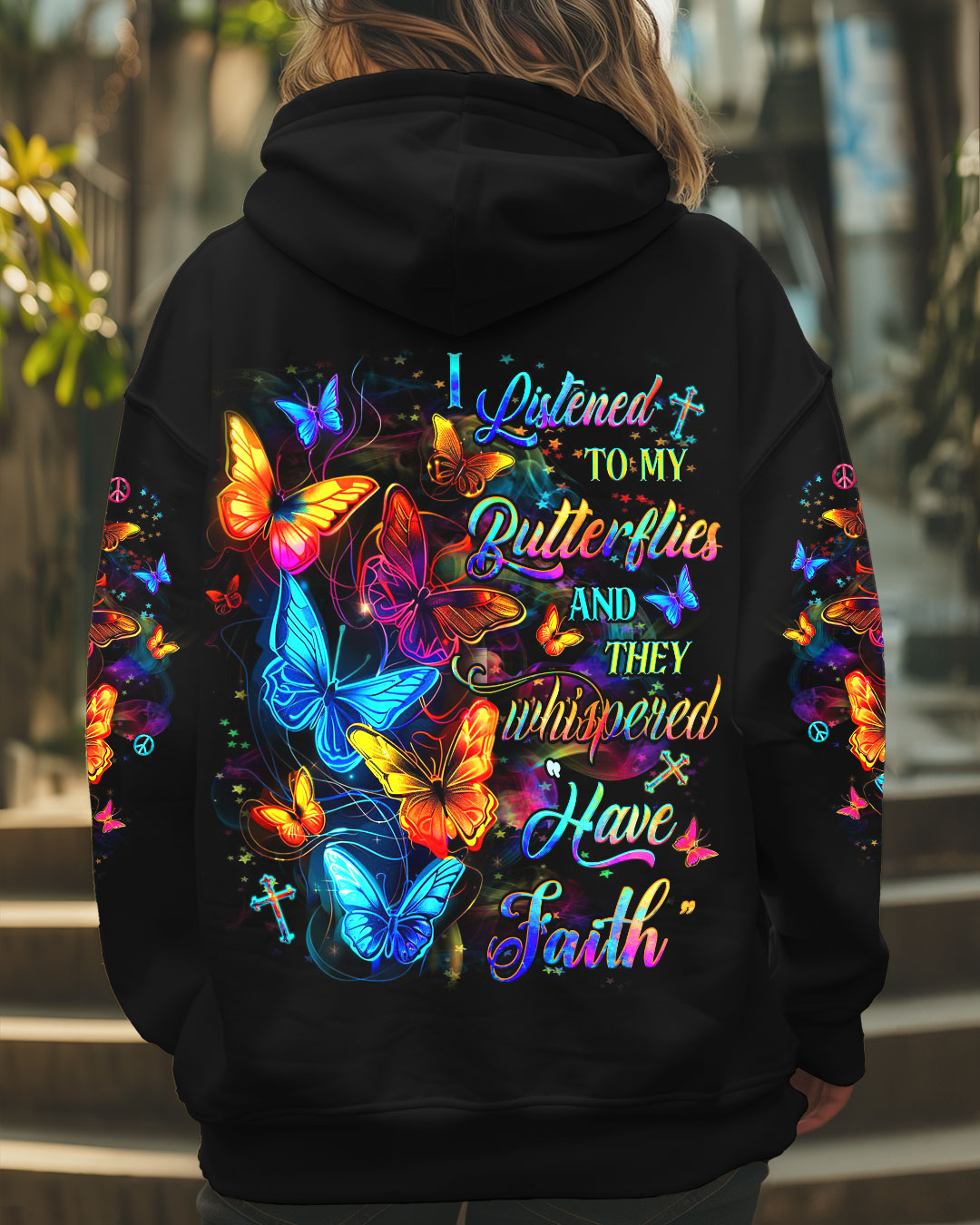 I Listened To My Butterflies Women's All Over Print Shirt - Yhdu1802251
