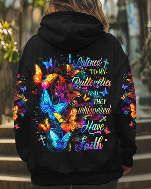 I Listened To My Butterflies Women's All Over Print Shirt - Yhdu1802251