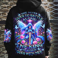 She Never Goes To Battle  Alone Women's All Over Print Shirt - Yhdu1501251