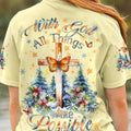 With God All Things Are Possible Women's All Over Print Shirt - Yhdu3110231