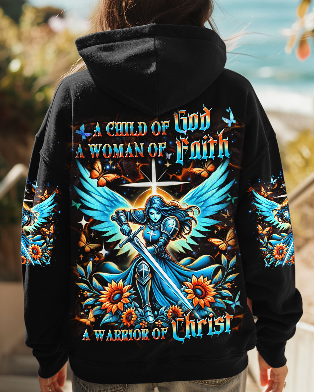 A Child Of God A Woman Of Faith Women's All Over Print Shirt - Yhdu0801251