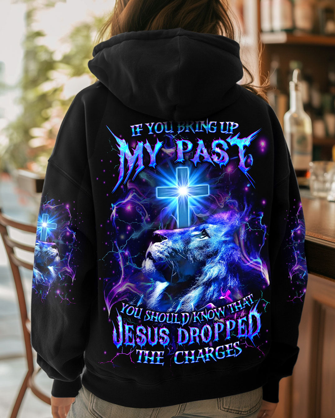 Jesus Dropped The Charges Lion Women's All Over Print Shirt - Yhdu2708241