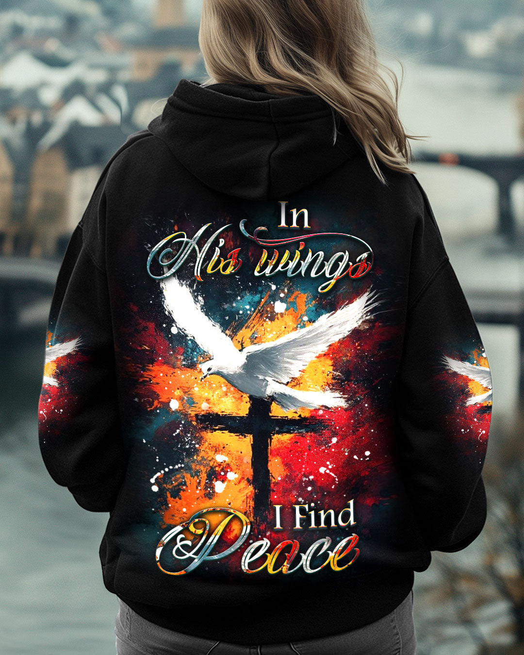 In His Wings I Find Peace Women's All Over Print Shirt - Yhdu1202253