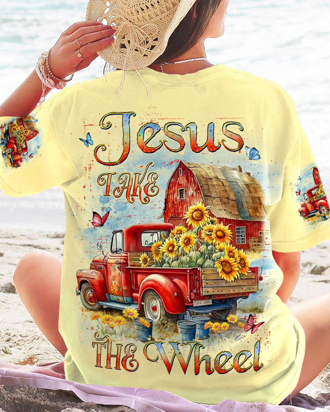 Jesus Take The Wheel Women's All Over Print Shirt - Yhdu2608242