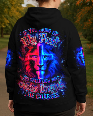 Jesus Dropped The Charges Lion Women's All Over Print Shirt - Yhdu0707253
