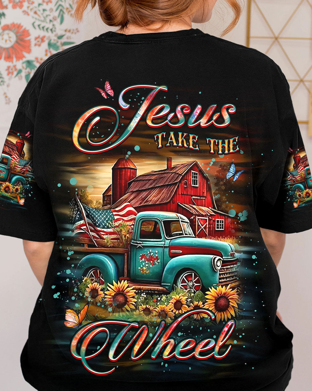 Jesus Take The Wheel Women's All Over Print Shirt - Yhdu2808241