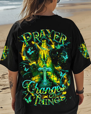 Prayer Changes Things Women's All Over Print Shirt - Yhdu2606252