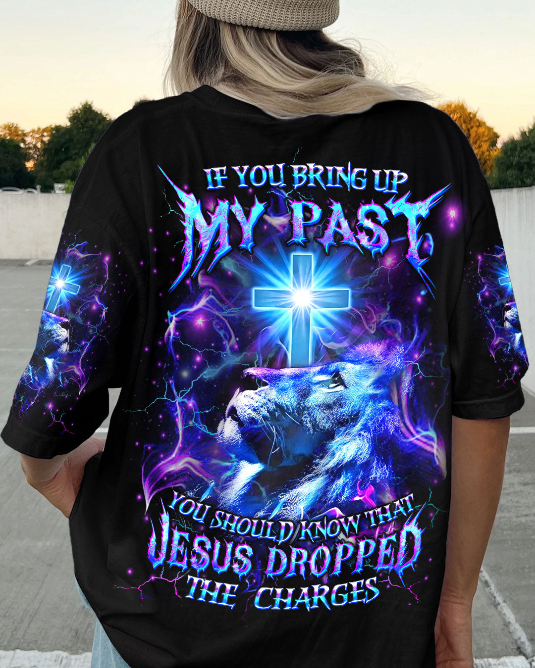 Jesus Dropped The Charges Lion Women's All Over Print Shirt - Yhdu2708241