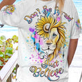 Don't Be Afraid Just Believe Women's All Over Print Shirt - Yhdu2407238