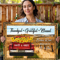 Personalized Thankful Grateful Blessed Canvas - Yhdu0602253