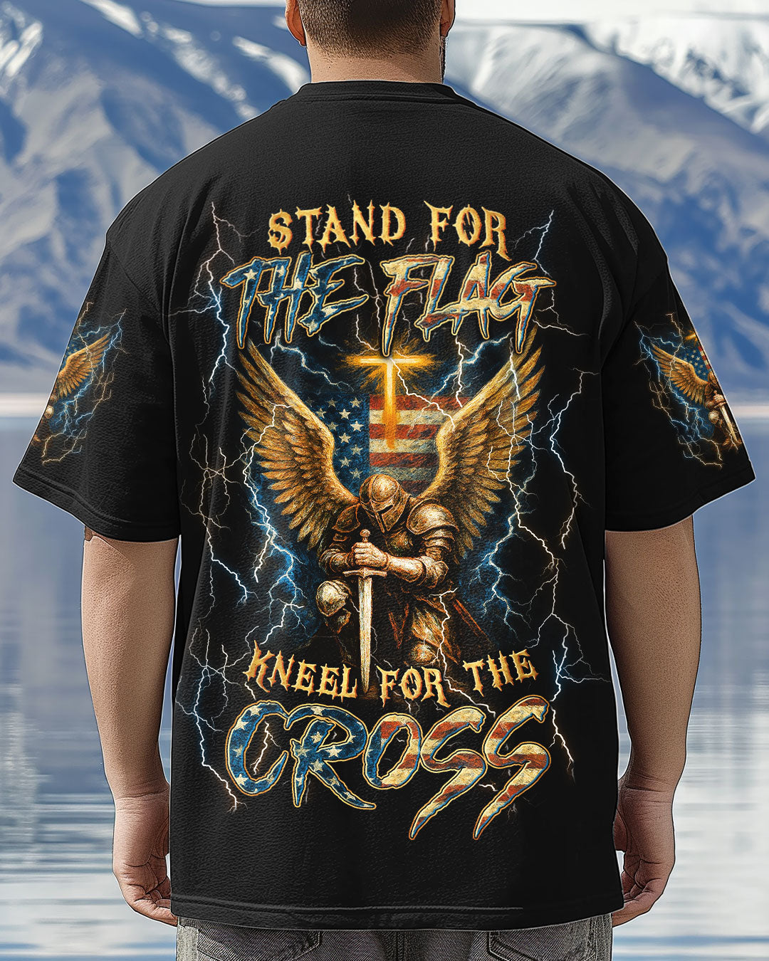 Stand For The Flag Kneel For The Cross Men's All Over Print Shirt - Yhln1504253