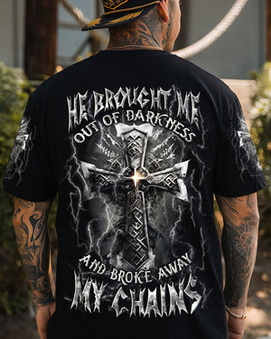 He Brought Me Out Of Darkness Men's All Over Print Shirt - Yhln0304253