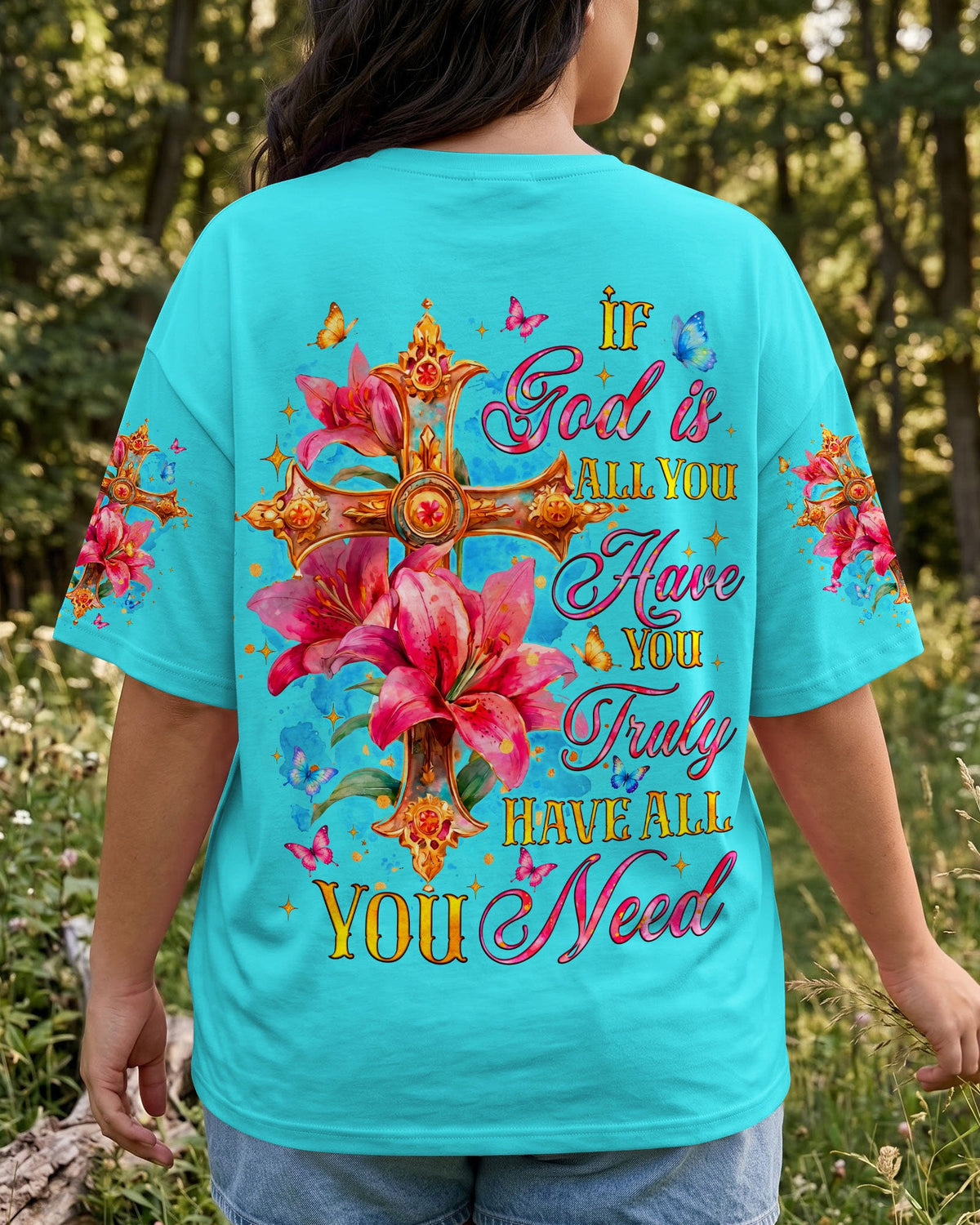 If God Is All You Have Cross Women's All Over Print Shirt - Tyqy0408262