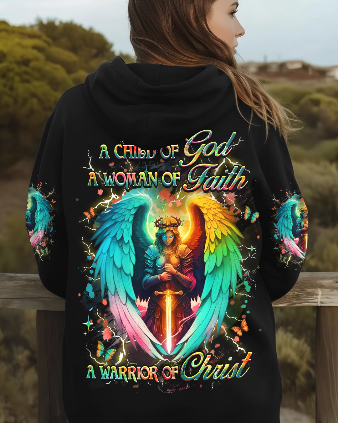 A Child Of God A Woman Of Faith Women's All Over Print Shirt - Yhhg241123