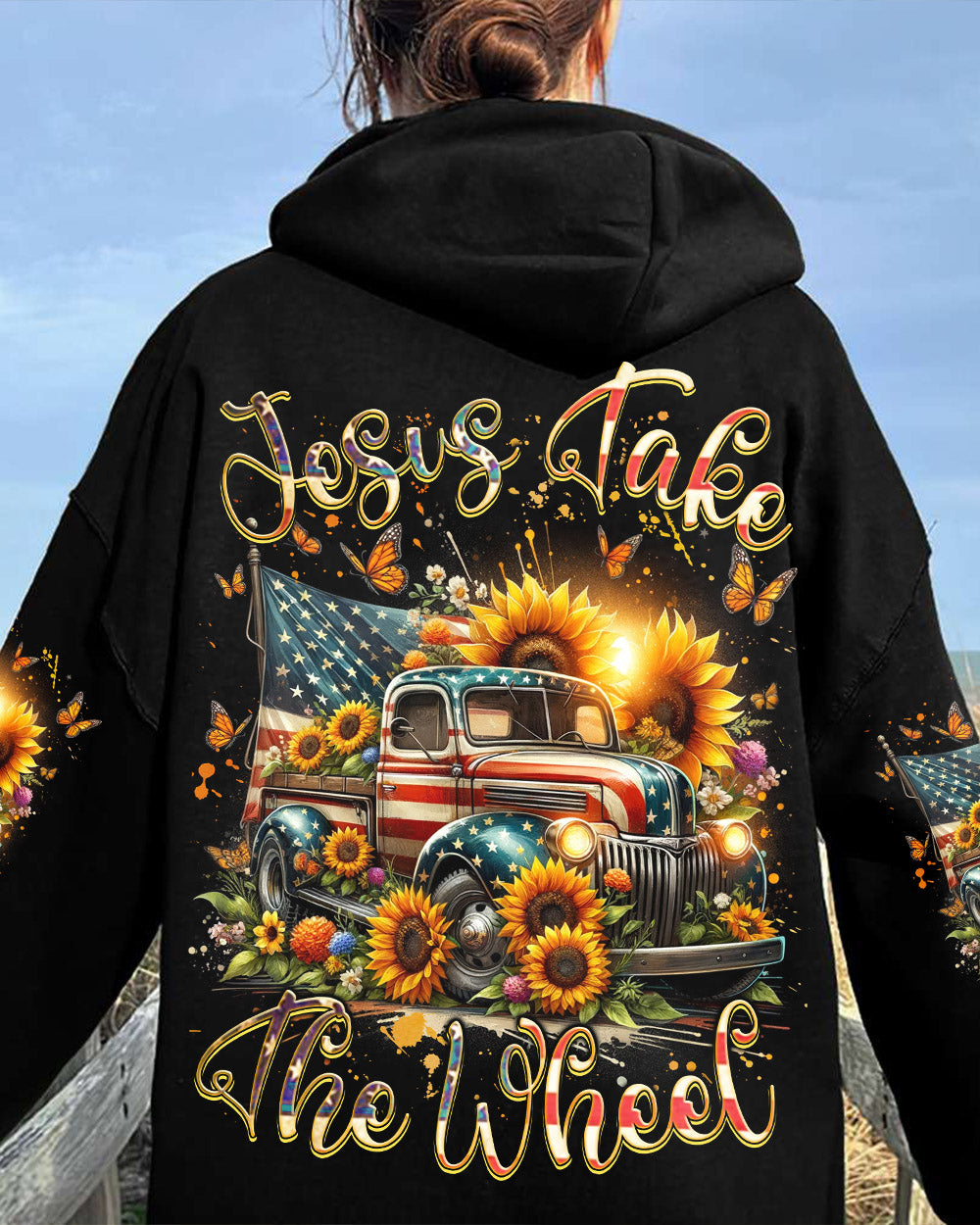 Jesus Take The Wheel Women's All Over Print Shirt - Tlnz0102244
