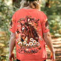 With God All Things Are Possible Horse Women's All Over Print Shirt   - Tlhg0207263