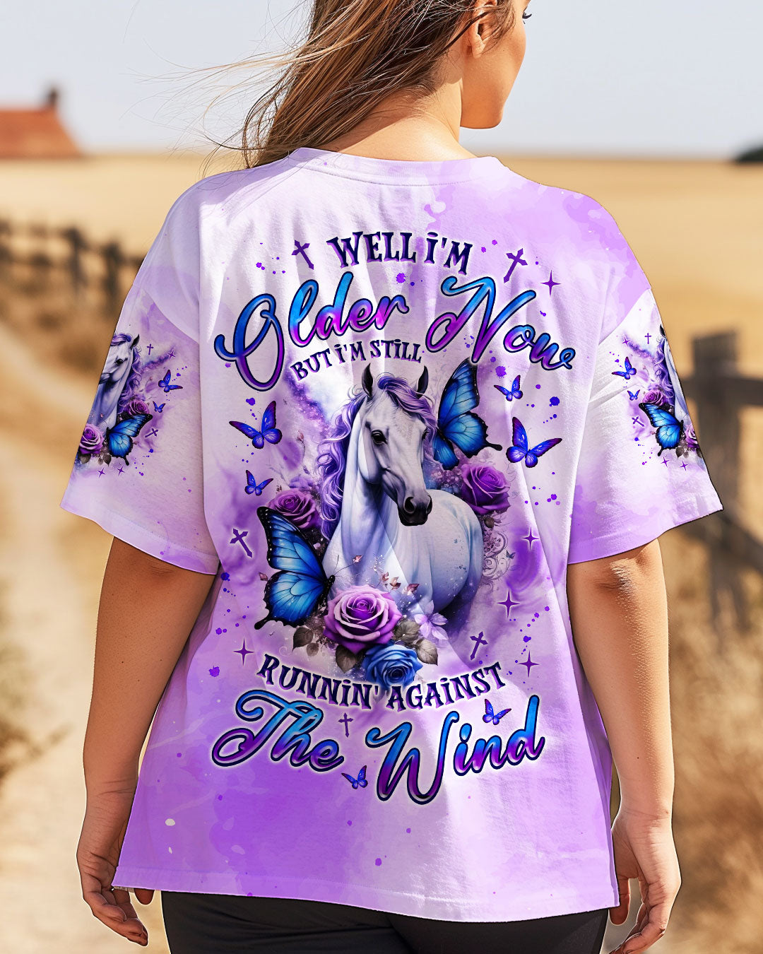 Running Against The Wind Horses Women's All Over Print Shirt   - Tlnz0807253