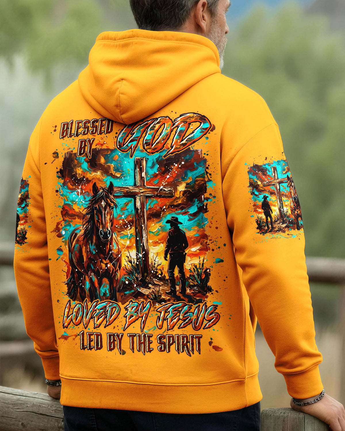 Blessed By God Loved By Jesus Men's All Over Print Shirt - Tyln2306262