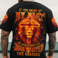 Jesus Dropped The Charges Lion Men's All Over Print Shirt  - Tlnz3006253