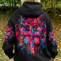 Faith Butterfly Rose Cross Women's All Over Print  - Tlhg0805263