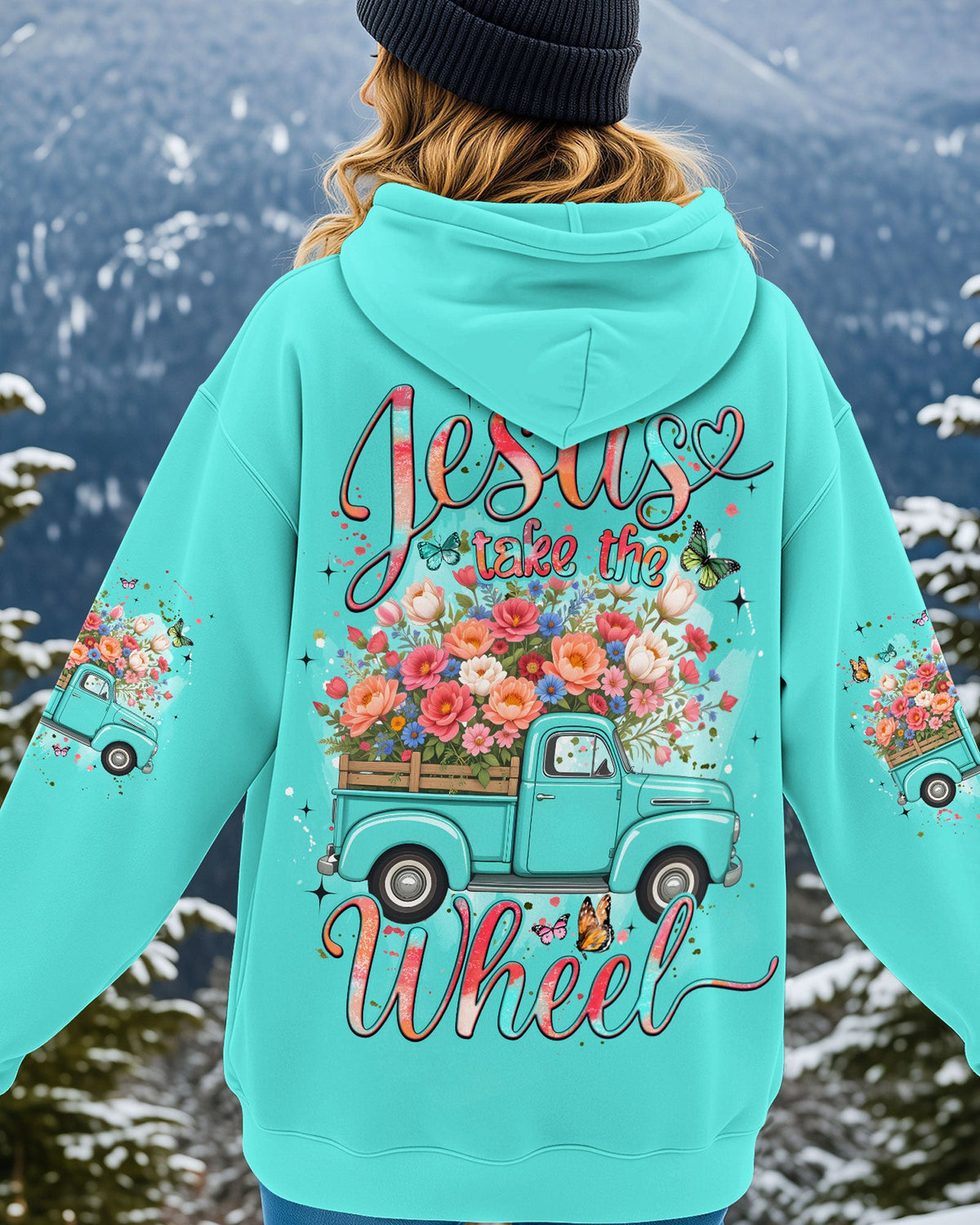 Jesus Take The Wheel Women's All Over Print Shirt - Tyqy1711251
