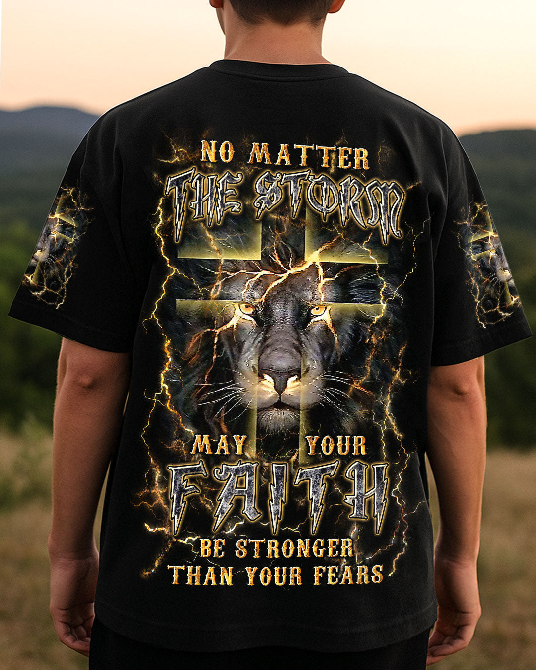 No Matter The Storm Men's All Over Print Shirt - Yhln1209253