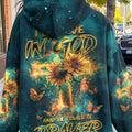 I Believe In God Cross Sunflower Women's All Over Print Shirt - Tlnz1303242