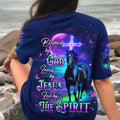 Blessed By God Loved By Jesus Horse Women's All Over Print Shirt - Tlhg1203261