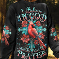 I Believe In God Cardinal Women's All Over Print Shirt - Tlnz0201243