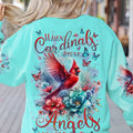 When Cardinals Appear Angels Are Near Women's All Over Print Shirt - Tlnz0712232