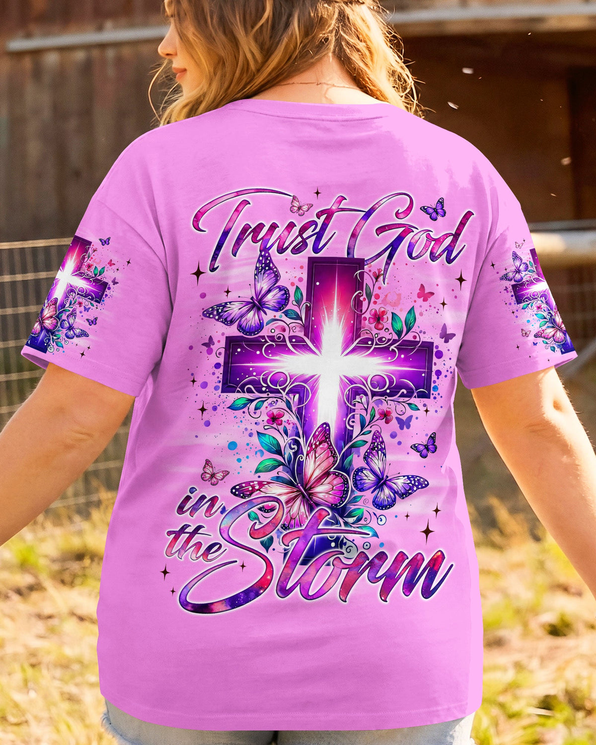 Trust God In The Storm Women's All Over Print Shirt - Tyqy2206262
