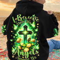 I Believe There Are Angels Among Us Patrick's Day Women's All Over Print Shirt - Tlnz0301244