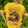 Jesus Take The Wheel Sunflower Women's All Over Print Shirt - Tyqy1104252