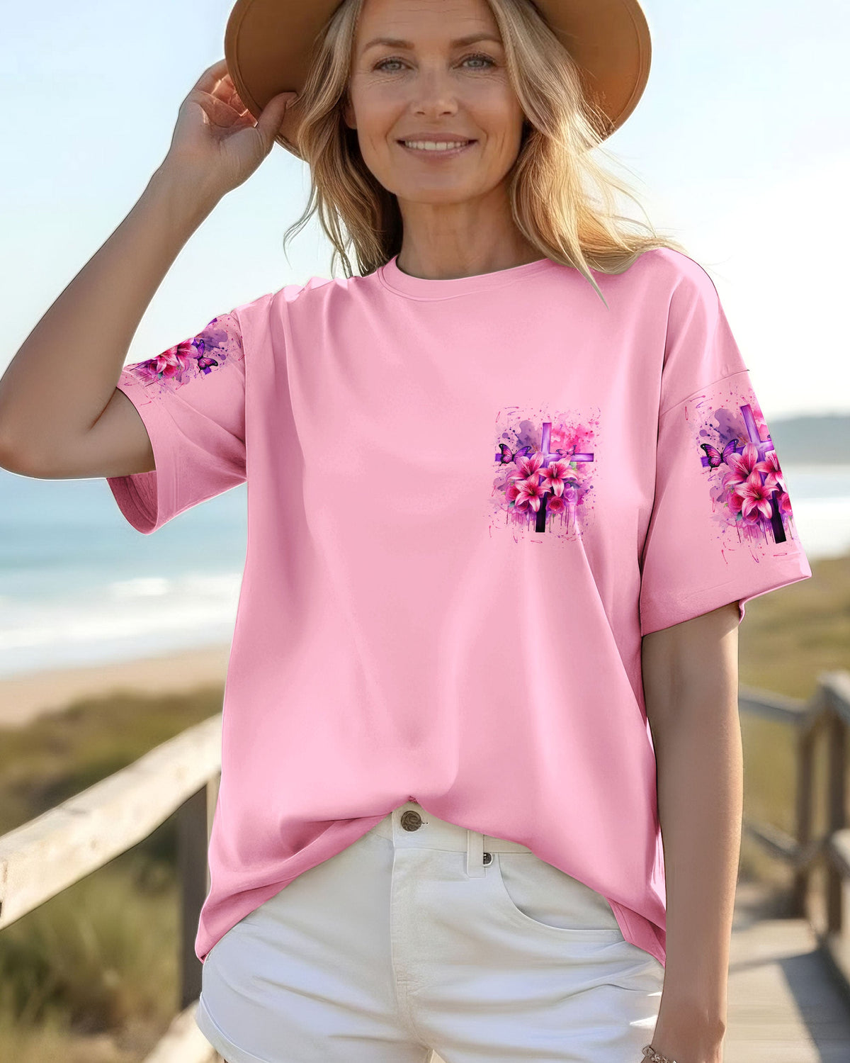 Blessed By God Saved By Jesus Women's All Over Print Shirt - Tyln2503263