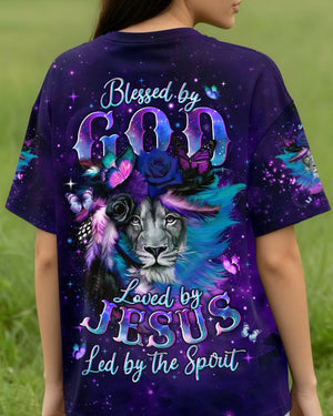 Blessed By God Lion Women's All Over Print Shirt - Tyln0403262