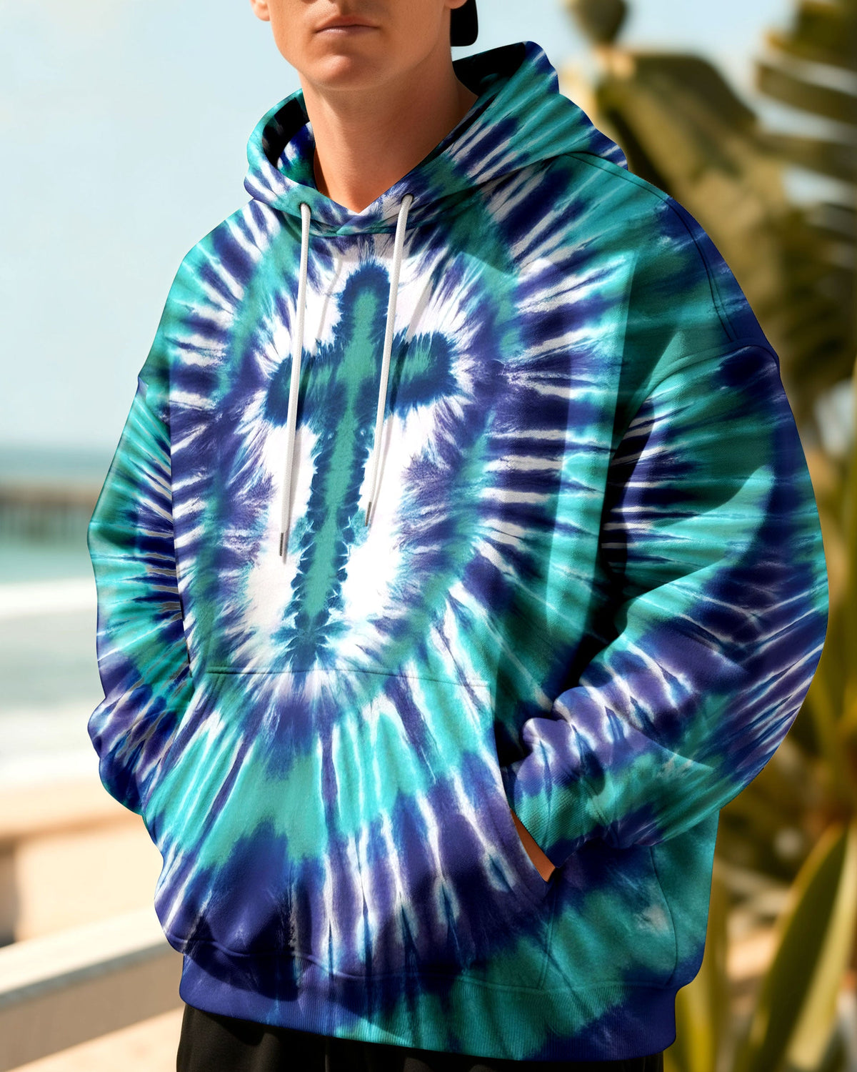 Tie Dye Cross Men's All Over Print Shirt - Yhln1712252