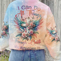 I Can Do All Things Through Christ Pastel Wings Women's All Over Print Shirt - Tlnz1710233