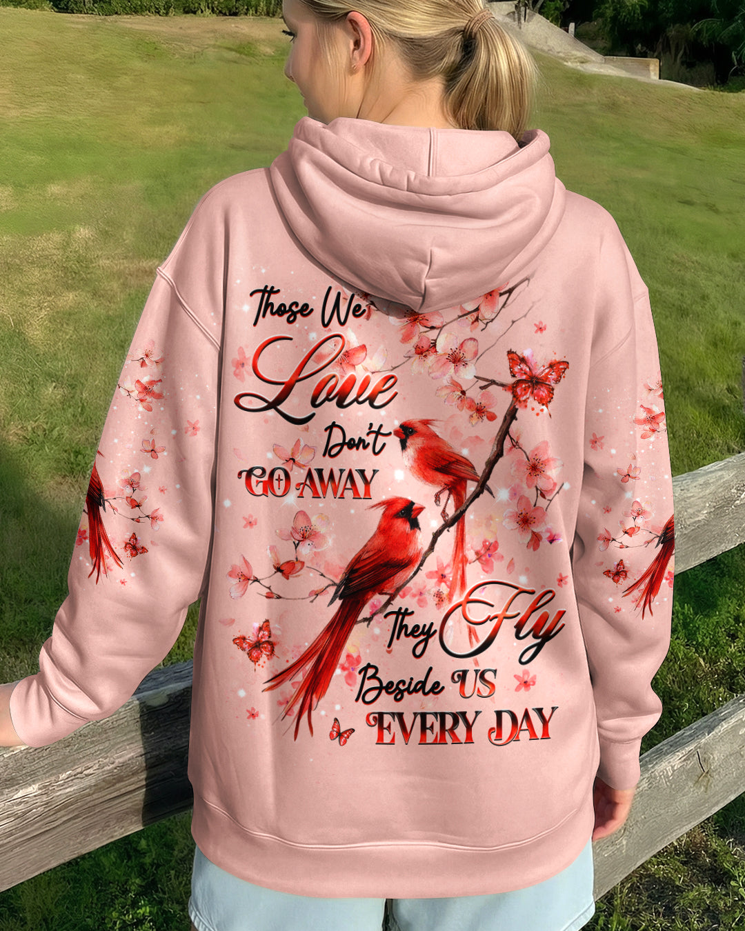 Those We Love Don’t Go Away Cardinal Women's All Over Print Shirt - Tlhg1604263
