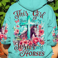 Runs On Jesus And Horses Women's All Over Print Shirt - Tyqy0212232