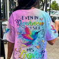 Even In The Darkness Hummingbird Women's All Over Print Shirt - Tlnz2309234