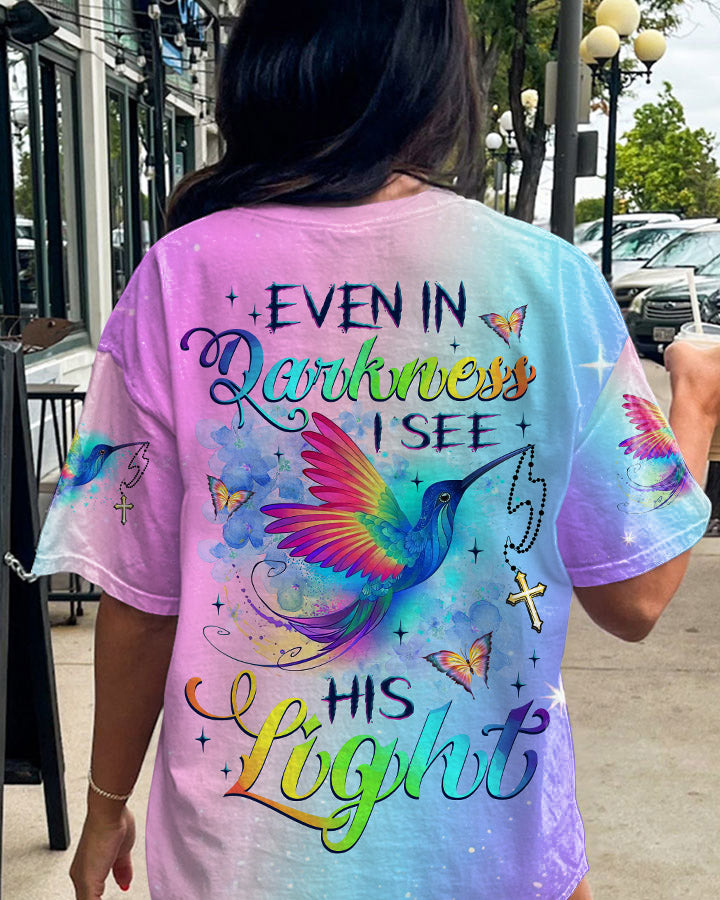 Even In The Darkness Hummingbird Women's All Over Print Shirt - Tlnz2309234