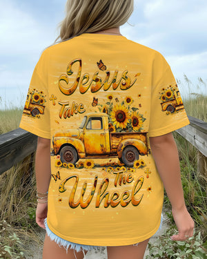 Jesus Take The Wheel Sunflowers Women's All Over Print Shirt - Yhhg1610253