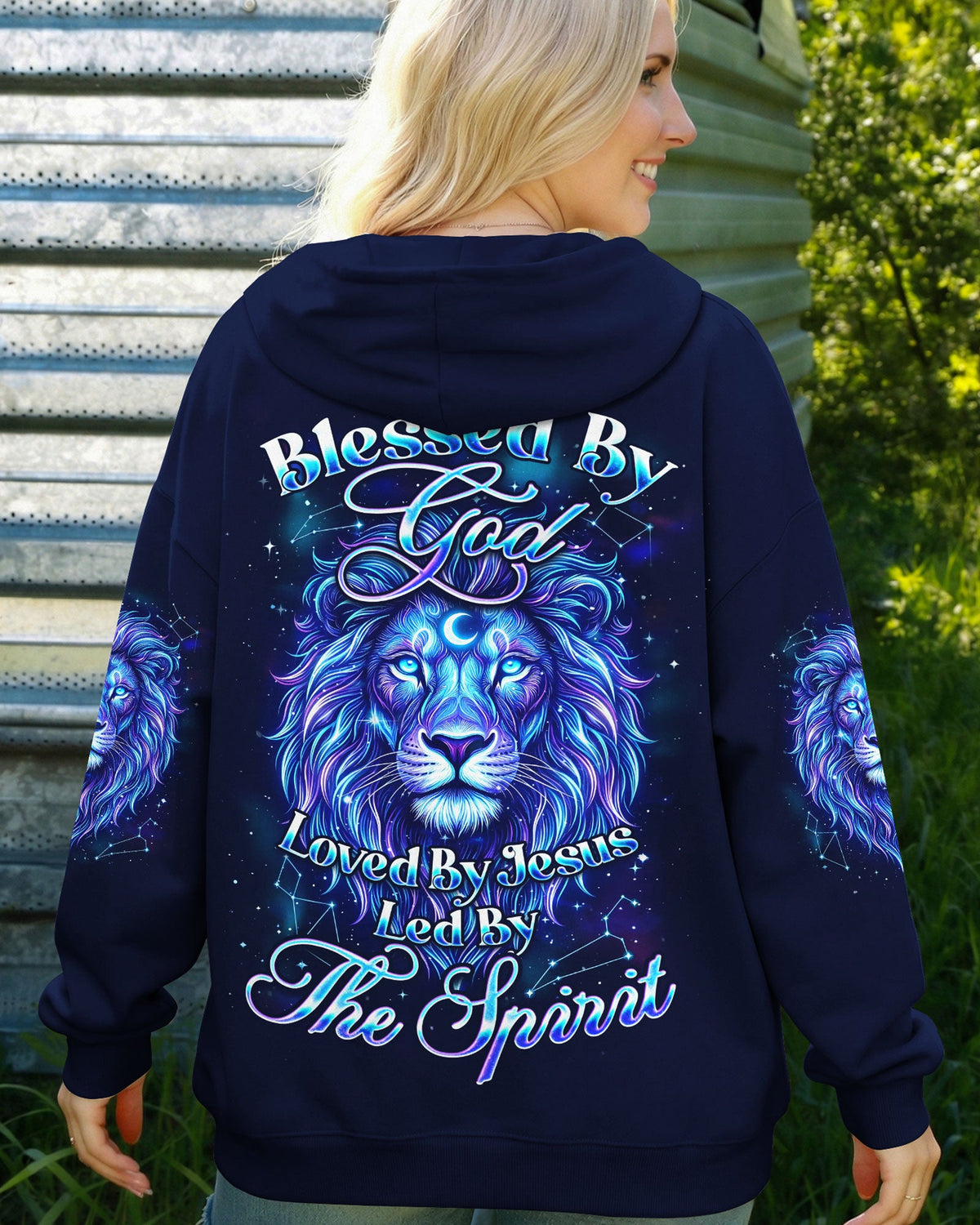 Blessed By God Lion Women's All Over Print Shirt - Tyqy2302262
