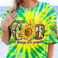 With God All Things Are Possible Women's All Over Print Shirt - Yhdu1206241