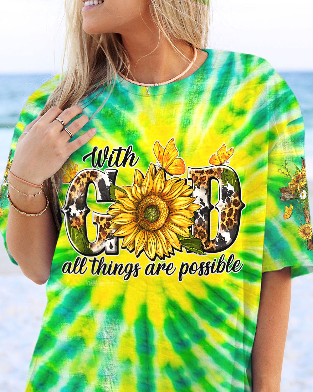 With God All Things Are Possible Women's All Over Print Shirt - Yhdu1206241
